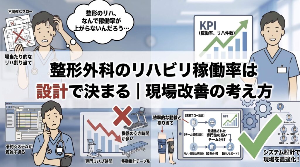 整形外科のリハビリ稼働率は設計で変わるサムネイル画像
