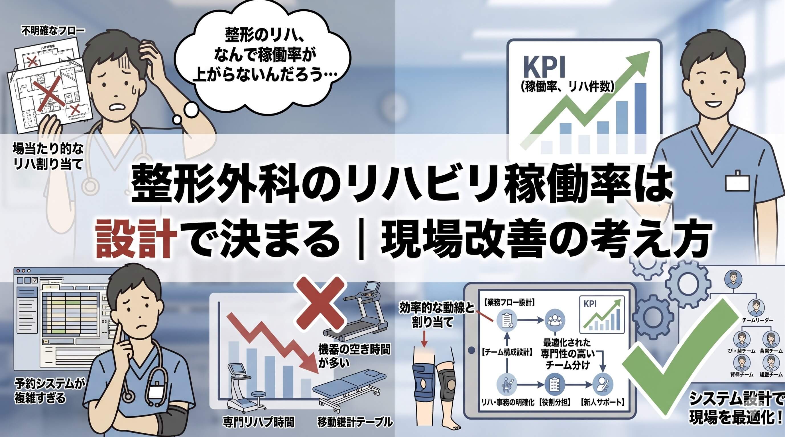 整形外科のリハビリ稼働率は設計で変わるサムネイル画像